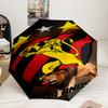 Football Club Emblem Lion Umbrella 8-Frame for Travel, Camping, Casual Lightweight Portable Umbrella, Essential for Every Family Holidays Gift