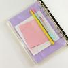 Leaf Transparent Storage Bag Zipper Folder Pouch Binder Document Document Folder File Organizer