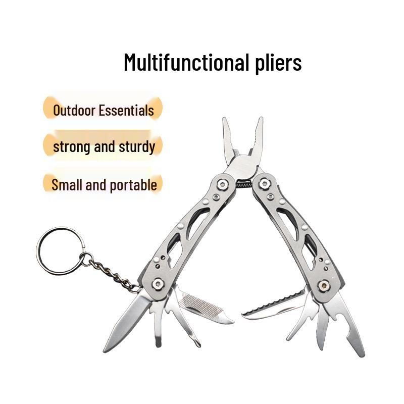 Portable Multifunctional Camping Tool: Folding Mini Pliers