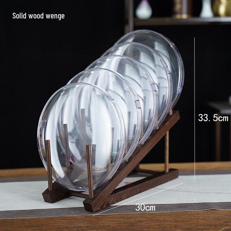 Transparent Puer Tea Cake Storage Box & Display Stand