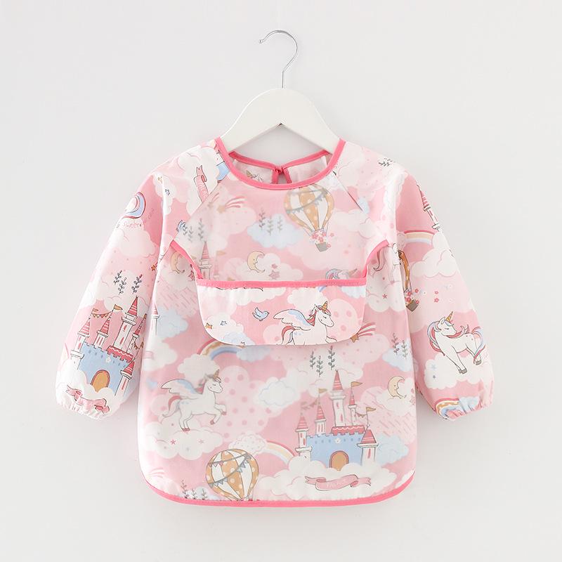 

Водонепроницаемый нагрудник для кормления ребенка с длинными рукавами Size 90 (0-2 years)