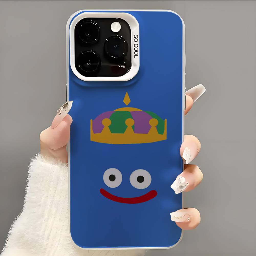 D-Dragon Quest Slime Phone Case Phone Case For iPhone 14 16 15 11 12 13 Pro Max Mini Plus Shockproof Cover