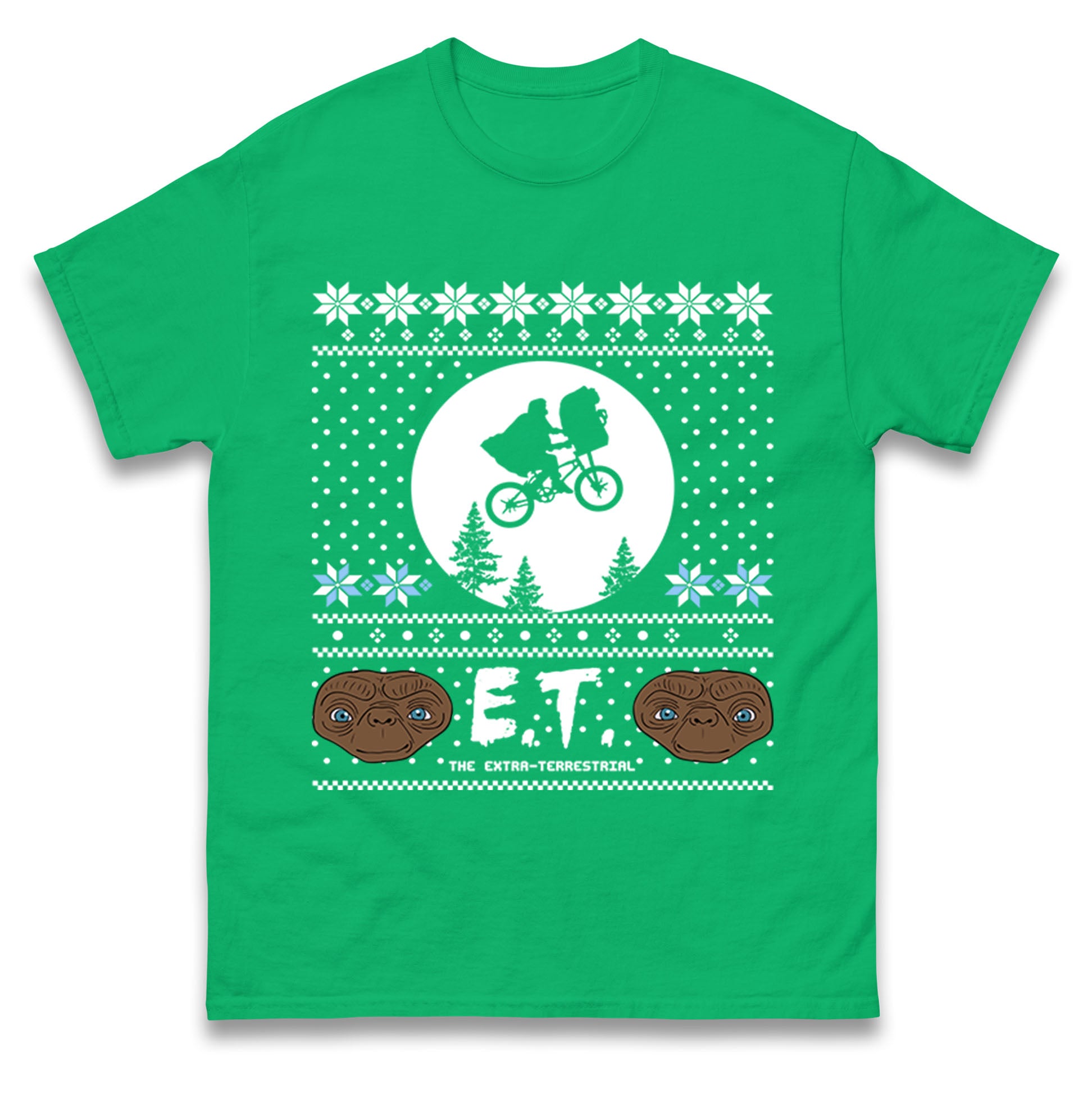 

ET Christmas T Shirt Tshirt Mens Womens Unisex Tops Tees S