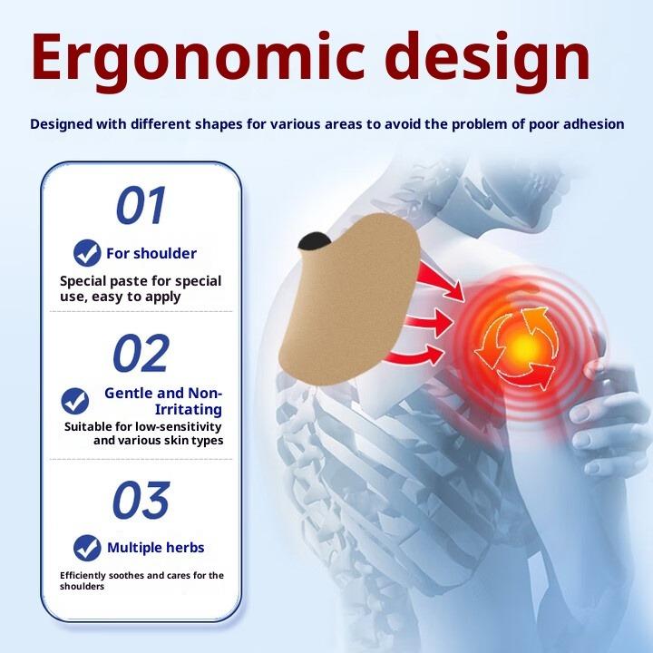 Adesivos para Ombro Congelado e Torcicolo - 12 unidades Adesivo de Acupuntura para Terapia de Calor - Dura 8 Horas