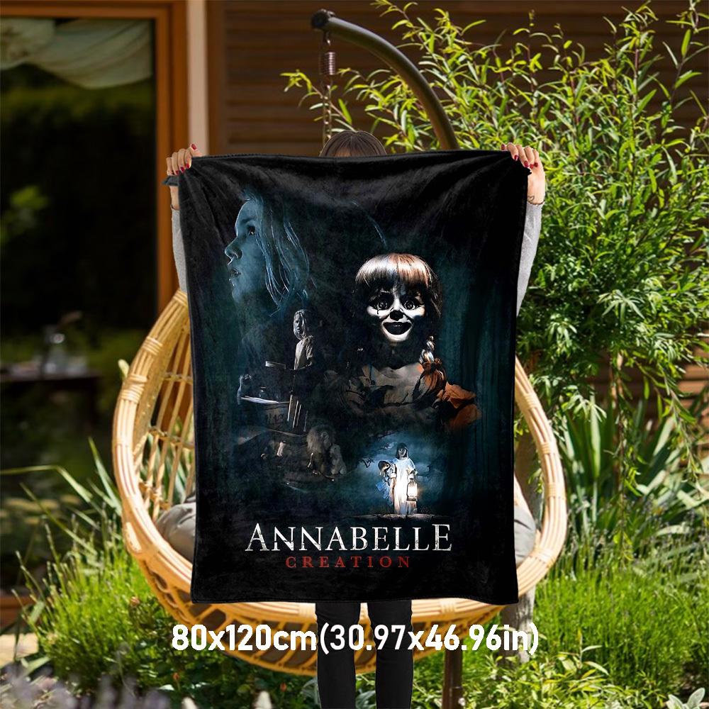1PC Annabelle Creation Outdoor Flannel Blanket Soft Plush Decor for Picnics, camping,Bedroom, Playroom, Office1219A