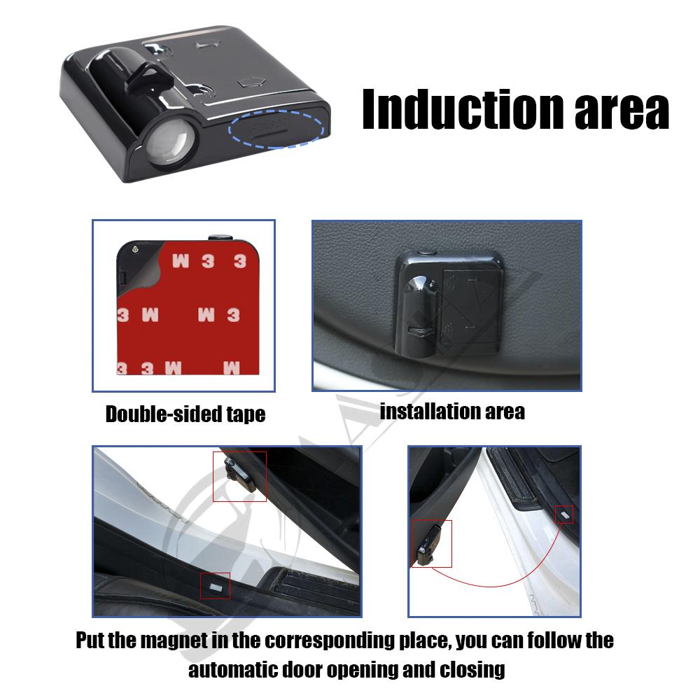 For Ford Bronco Sport 2022   4-Door /  2-Door 2Pcs Car Logo LED Door Lights Laser Projector