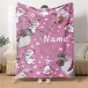 Custom Name "Simba's Journey" blanket for Couch & Bed, Plush Cozy Fuzzy Blanket Super Soft & Warm Blankets for Fall and Winter. 0908449