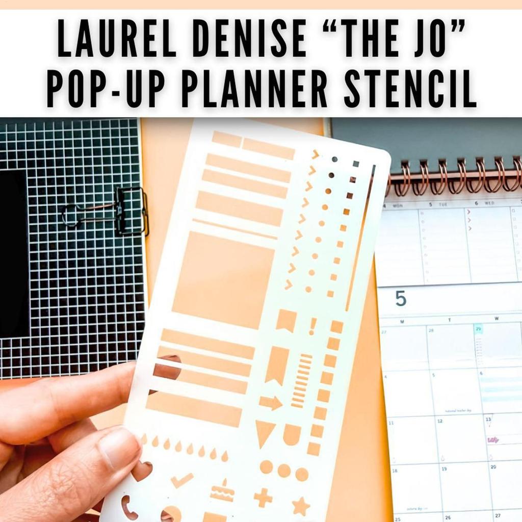 Calendar Stencil Planner Stencil Reusable Ruler Dotted Accessories for Habit Tracker Lists Planning Banners Lettering Stamps