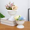 Plastic Roman Plant Flower Pot White Flower Planter Hydroponic Flower Pot Outdoor Indoor Decor