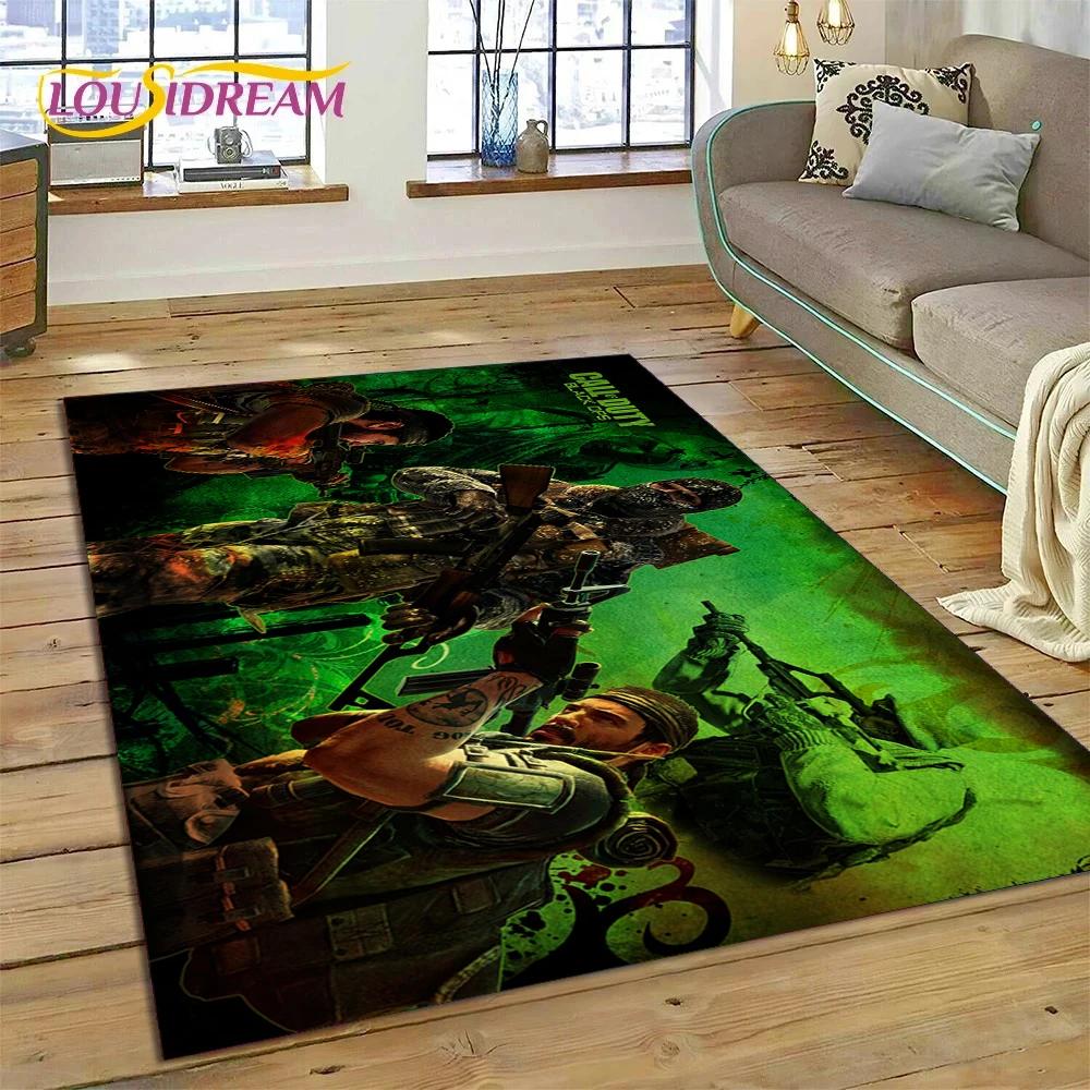 Call of Duty War Game Gamer COD Teppich für Schlafzimmer Wohnzimmer Zuhause Sofadekoration, Kinder Spiel Große Dekoration Bodenmatte Geschenk