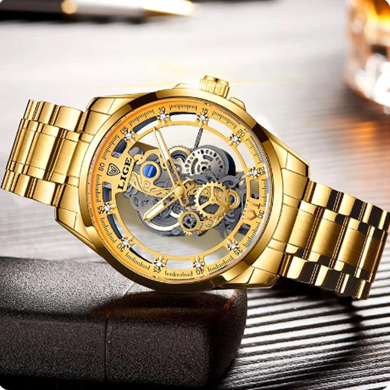 LIGE Military Man Watch Sport Calendar Quartz Watch Men Luxury Chronograph Waterproof Fashion Watches For Men Relogio Masculino