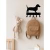 1PC Iron Wall Hook, Paw Print Design Coat Rack, Cute Animal Shaped Hanger for Keys Hats, Rustic Home Decor Organization, Sturdy Entryway Shelf Hanger