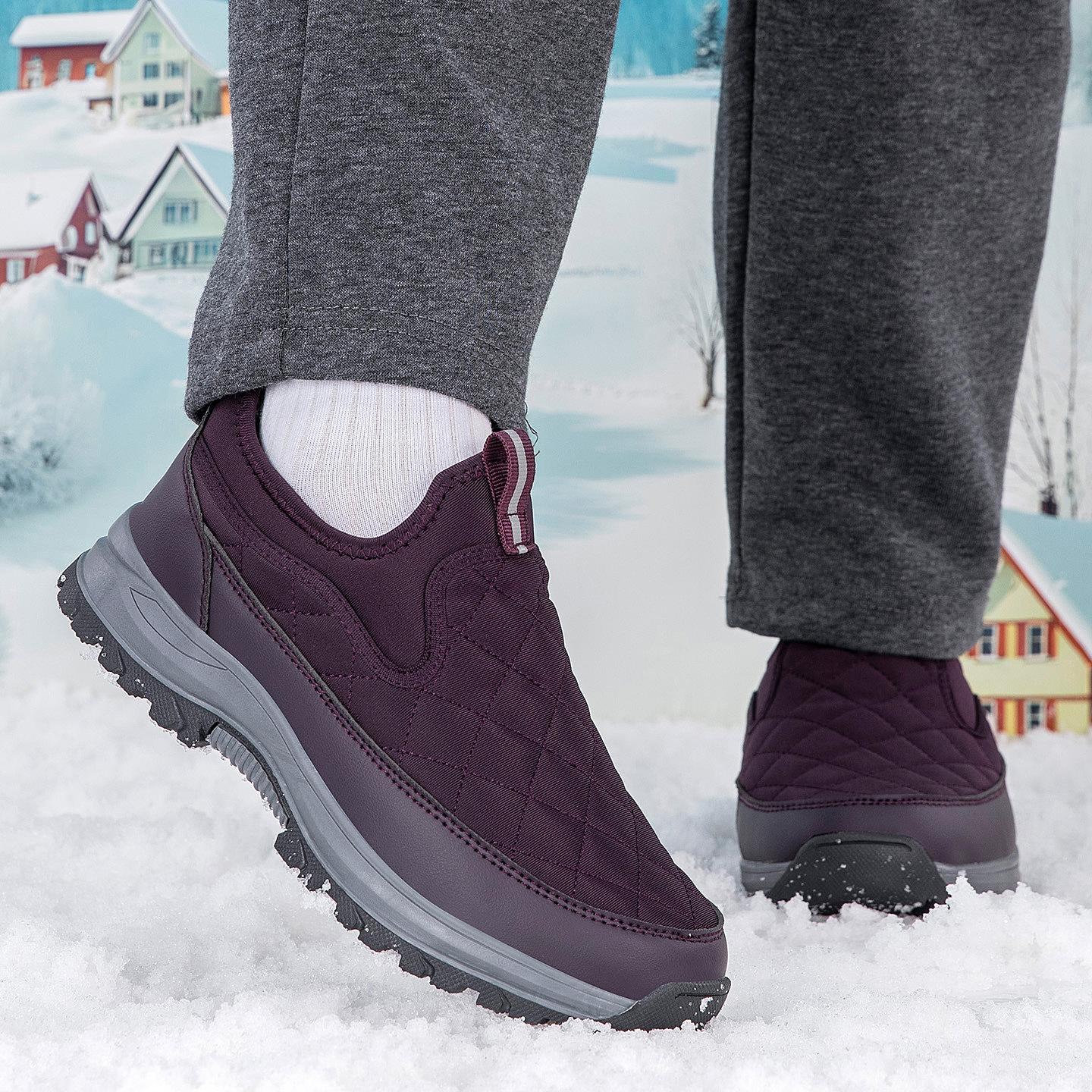 

Зимние новые бархатные утолщенные хлопковые туфли мужские и женские теплые туфли для мам среднего и пожилого возраста для ходьбы обувь для пожилых людей зимние ботинки 41