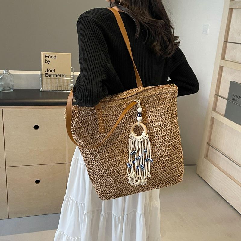 Женская тканая сумка большой емкости для подмышек — фото 6