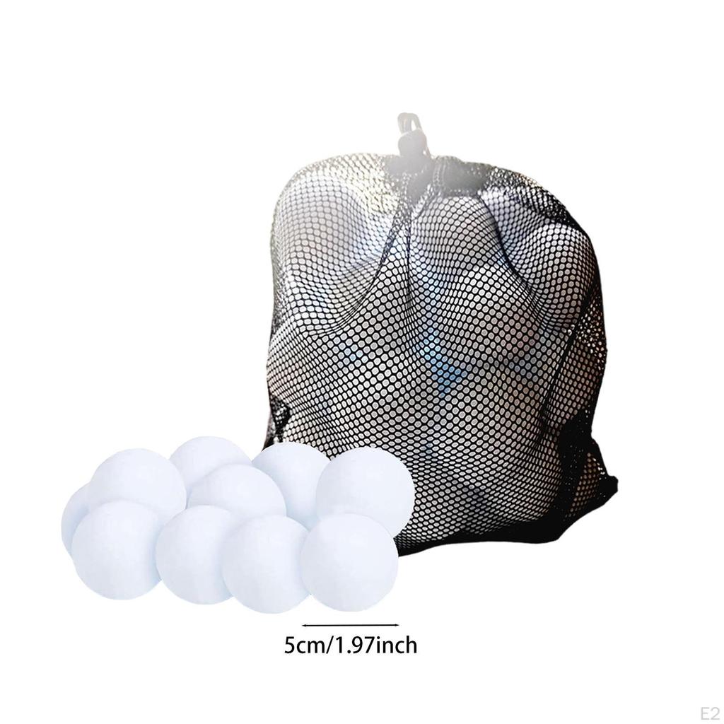 60x Fake Snowballs for Kids,Soft 2 Inch Snow Toys,Indoor Snowball Fight Balls Winter