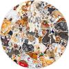 10/30/50pcs Cute Cartoon Poodle Animal Dog Stickers Kawaii Pet Puppy Graffiti Decals Scrapbook Luggage Phone Waterproof Sticker