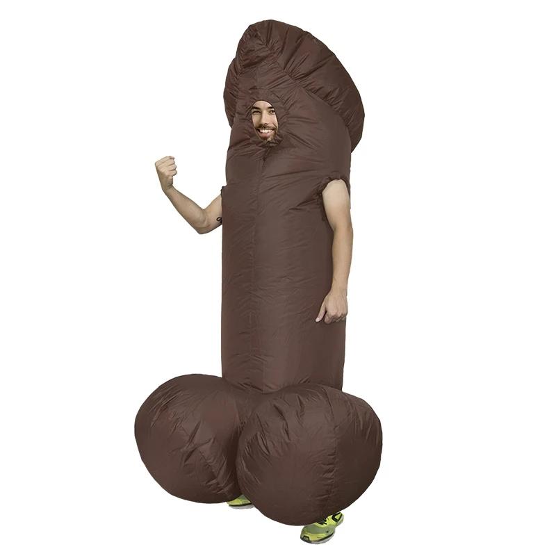 Costume Gonflabile Penis Pentru Adulti Salopeta Sexy Dick Rochie Amuzantă Disfraz Petrecere de Sărbători Halloween Anime Costum Cosplay