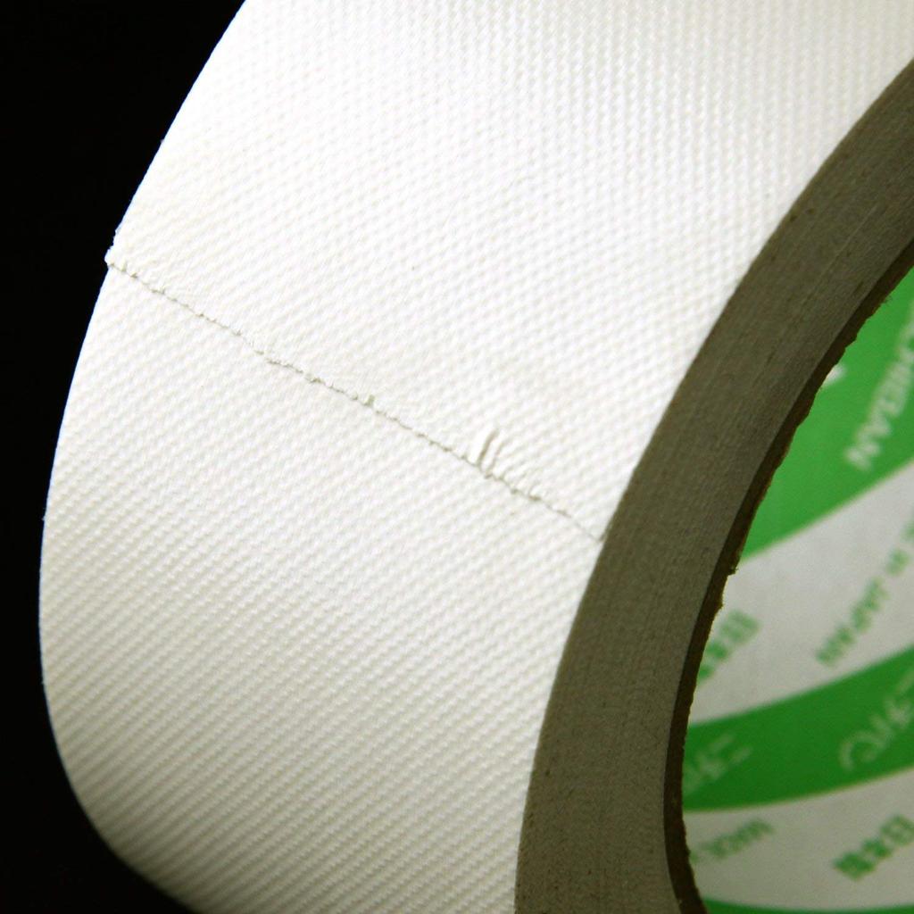 Nichiban Stoff 50mm x 25m Weißes Klebeband, Rolle, 102N5-50,