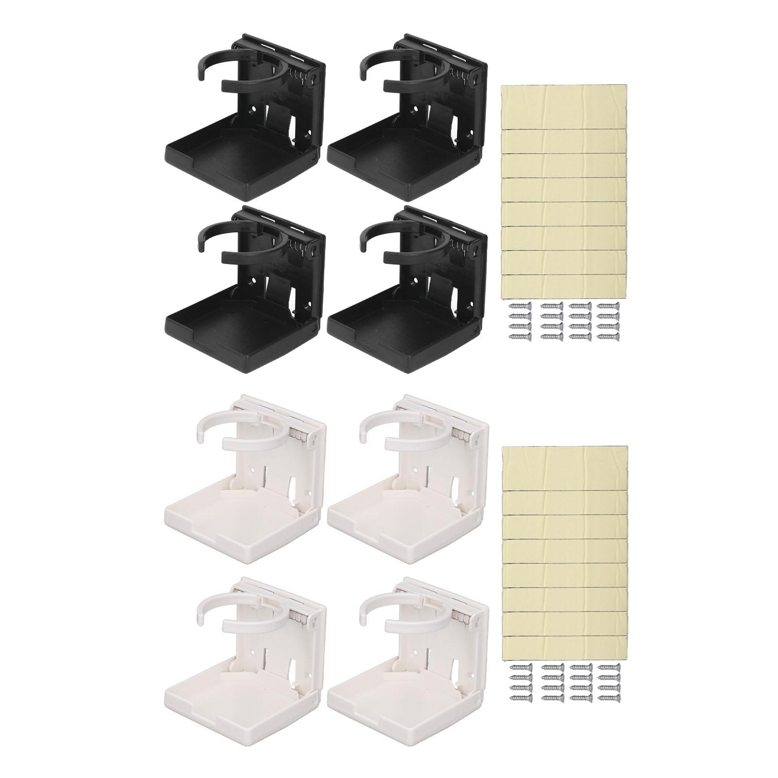 

4 шт. складной подстаканник регулируемый держатель для кружки для напитков для автомобиля RV корабль вертикальный или настенный монтаж