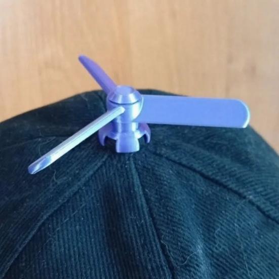 Hat Lightweight Button Spinner Party Hat Propeller Clip Detachable Dragonfly Baseball Cap