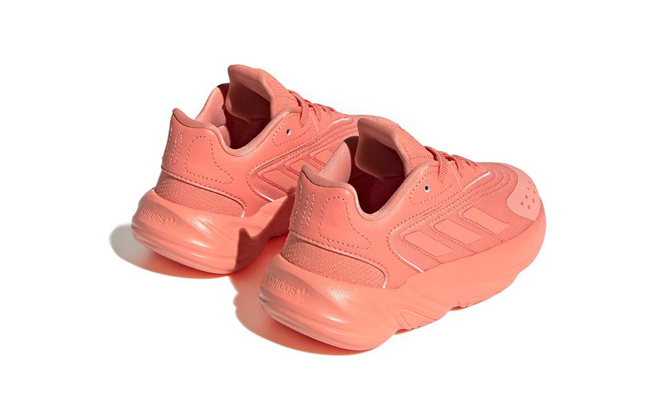 Adidas Originals Ozelia Slip Resistant Anti Kick Low top Toddler Shoes Orange Infant And Toddler HQ1618