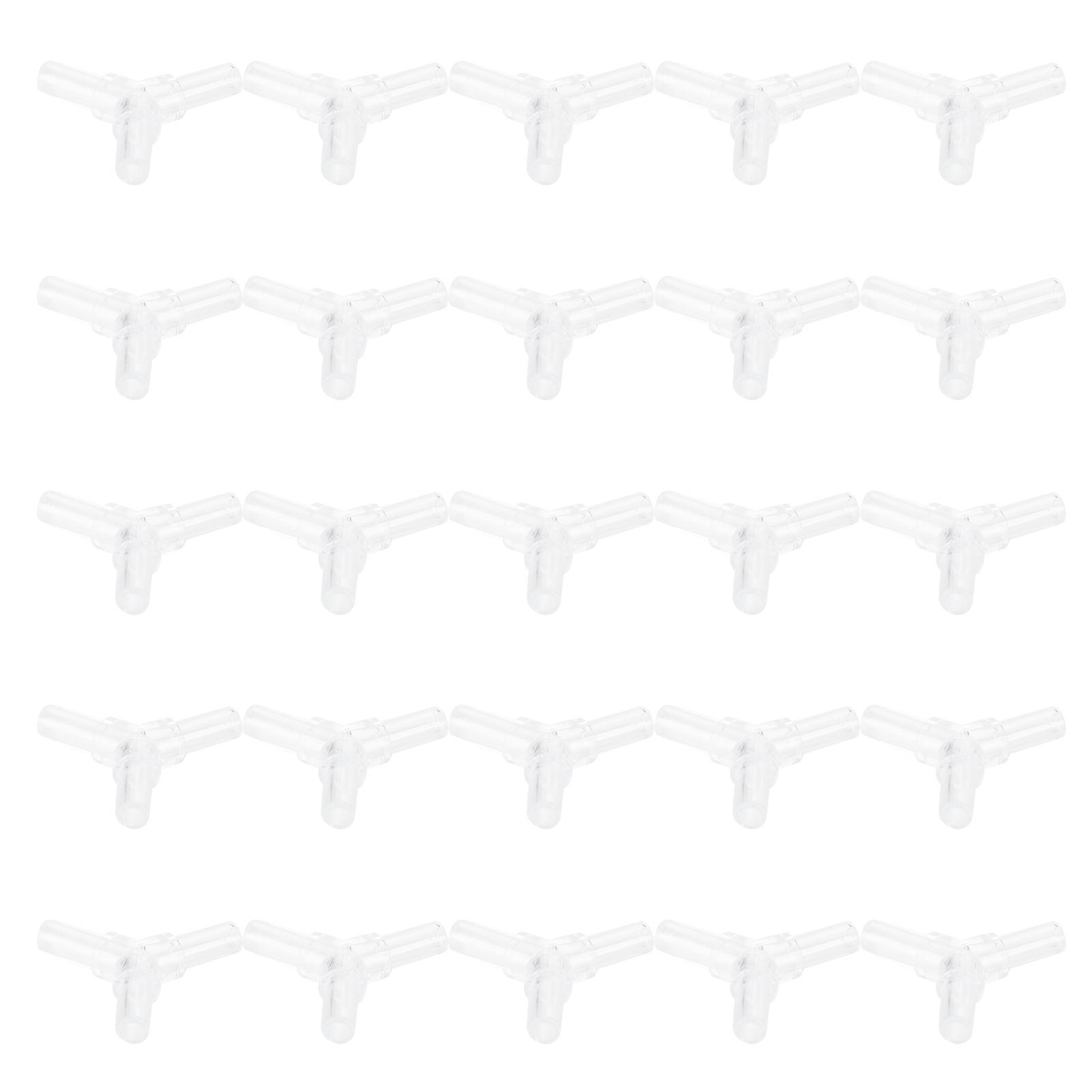 30 шт. 4 мм Аквариумный Аквариум Воздушный Шланг Разветвитель L-образный 3-ходовой 4-ходовой Адаптер Соединитель Кристалл 4