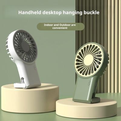 Tragbarer Mini-Ventilator, starker Wind, 3 Geschwindigkeitsstufen, geräuscharm, kompakte Größe, tragbarer wiederaufladbarer Kühlventilator, persönlicher kleiner Schreibtischventilator