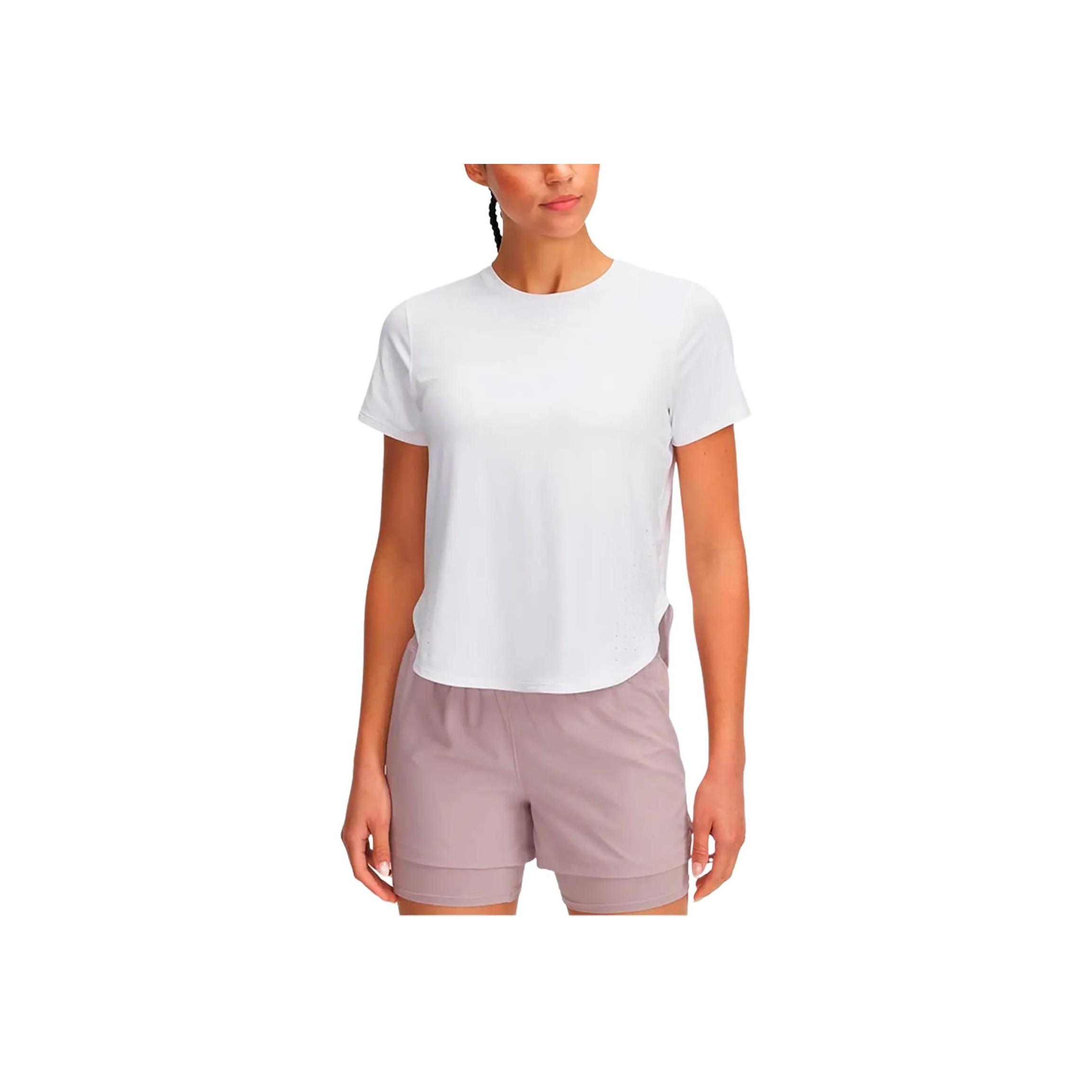 

Under Armour Launch Elite Fashion Comfortable Versatile Trendy Short Sleeve Regular T-Shirt Women Tops White 1389564-100 XS