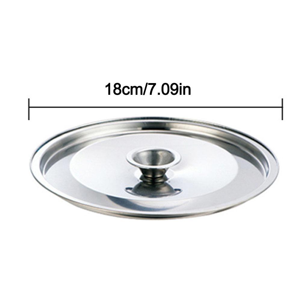 12-24cm Cookware Lid Reusable Flavoring Bucket Cover New Frying Pan Metal Lid
