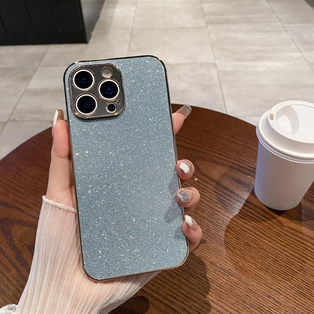 Premium Electroplated Glitter Full-Coverage iPhone 17 Case with Lanyard & Apple 15 Anti-Drop Protection