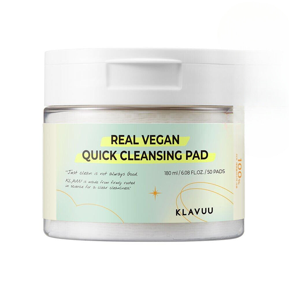 KLAVUU Real Vegan Очищающие подушечки, 50 листов