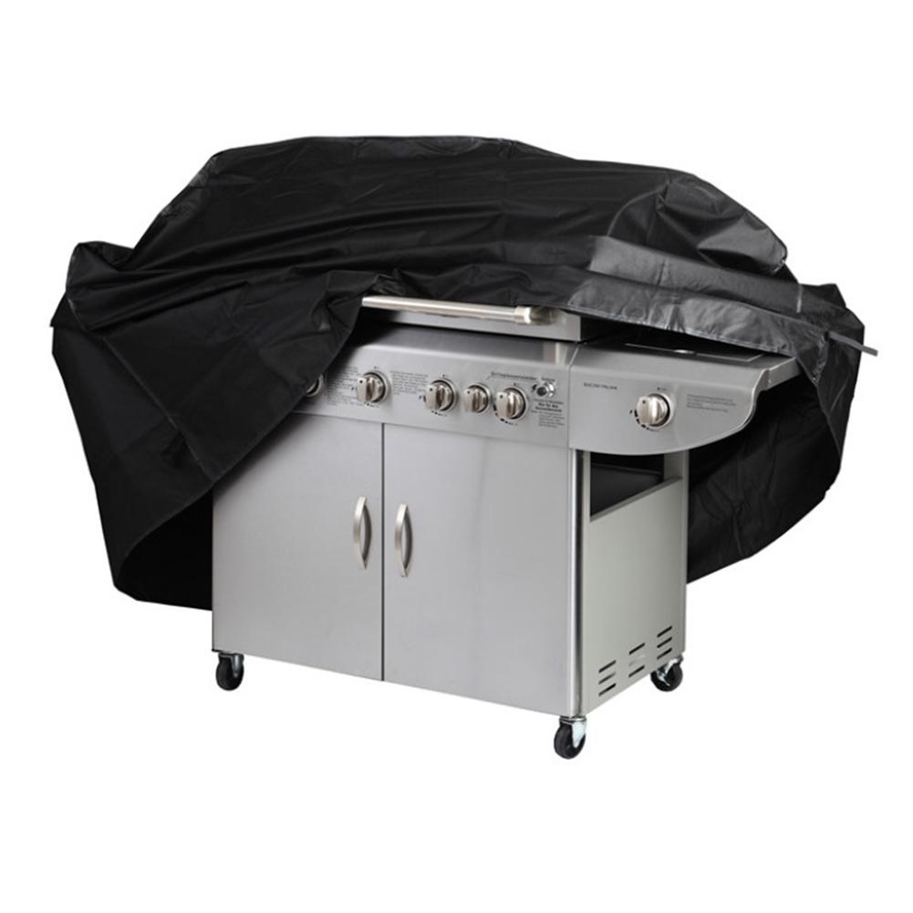 Black Outdoor Waterproof BBQ Grill Cover Dust-Proof Ultraviolet-Proof