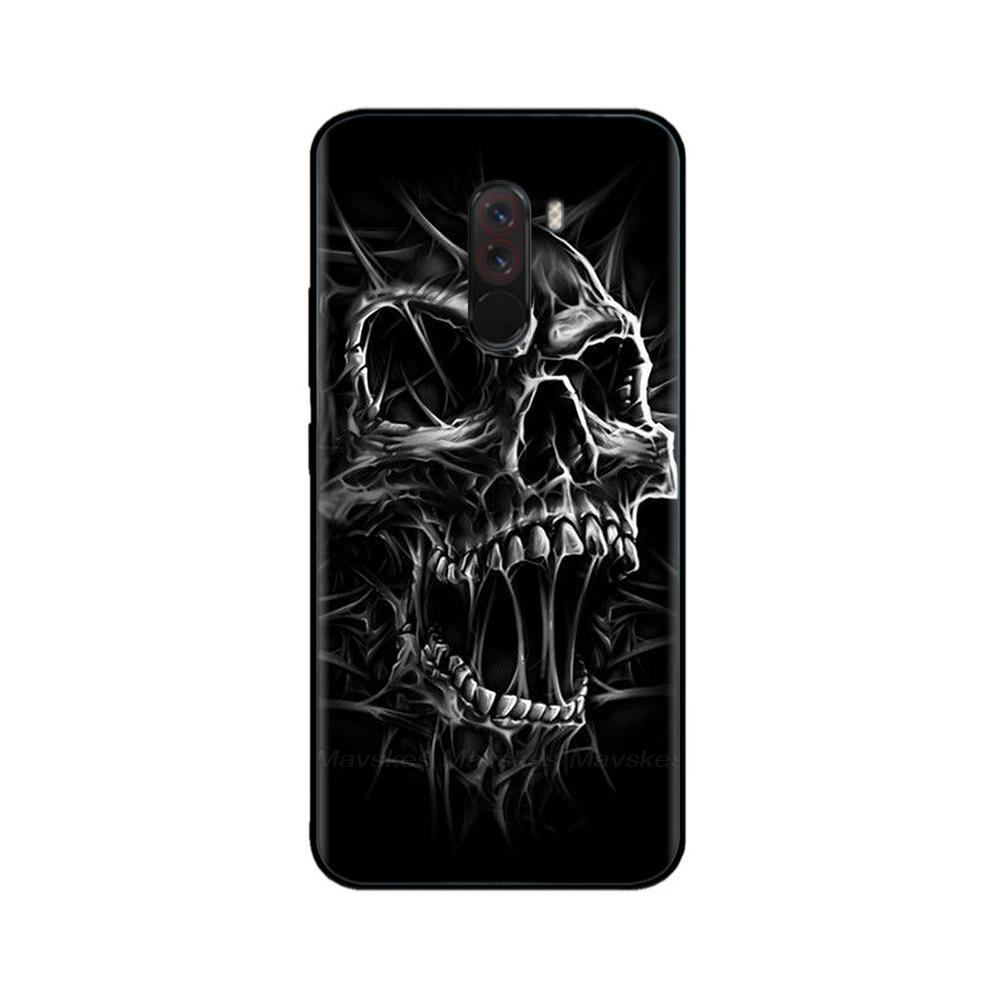 Phone Case For Xiaomi Pocophone F1 Global Case Pocofone F1 Silicone Soft TPU Back Cover For Xiomi Poco F1 Case Black Bumper