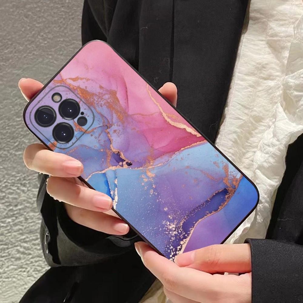 Marble Art Phone Case For IPhone 16 15 8 7 6 6S Plus X SE XR XS 14 11 12 13 Mini Pro Max Mobile Case