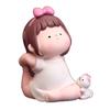Yoga Girl Figurine Cartoon Lovely Cute Fashionable Decoration Yoga Pose Girl Ornament for Car