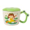Couple Cartoon Ceramic Mug with Lid Spoon Cup Girl High Looking Home Office Breakfast Water Cup Coffee Cup