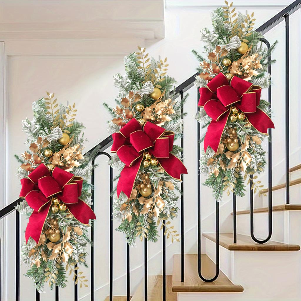 Christmas Tree Decoration Artificial Flower DIY Accessories Festive Atmosphere Tree Insert