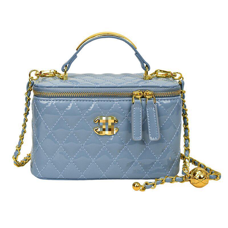 Women's Fashion Diamond Lattice Embroidery Shoulder Crossbody Handbag