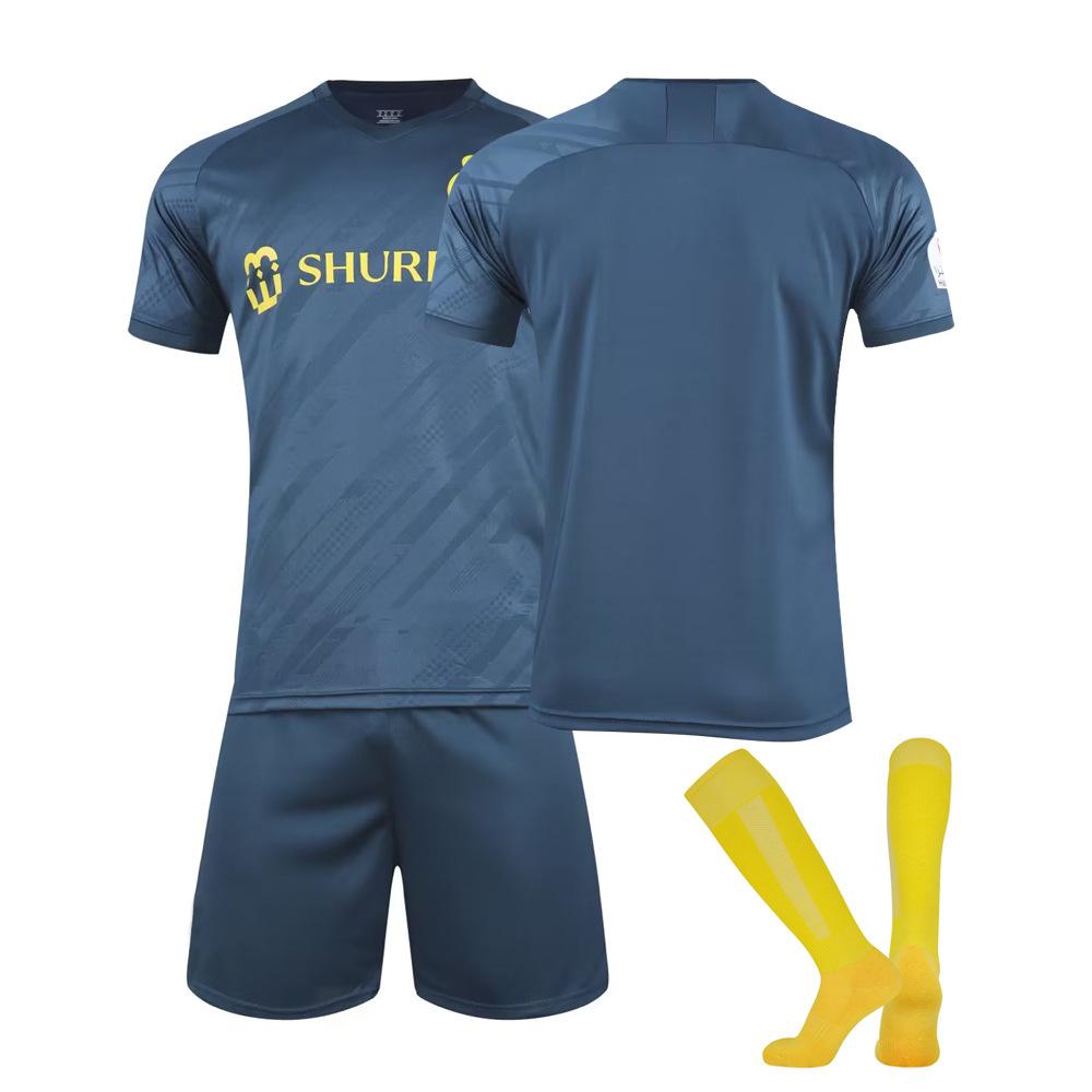 

2223 Al-Nassr FC Home Football Jerseys Shorts Socks Set New Shorts Socks Adult Sizes Outfits 2XL