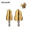 PPR Water Pipe Fitting Reamer Drill Bit 3 Flute  Hex Shank Drill Bits Water Pipe Expansion Drill Punch Plumber HSS #20 #25 #32