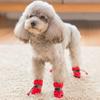 4pcs/set Waterproof Pet Dog Shoes Winter Thick Warm Anti-skid Rain Shoes For Dog Pet Windproof Soft Footwear Anti-slip Dog Shoes