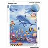 Ocean Dolphins 5D Diamond Painting Full Round Drill Mosaic Diamond Embroidery Belief In Heart Cross Stitch Kits Home Decor Home Decor