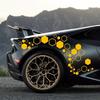 52 st Honeycomb Auto Vinyl Dekaler Stora och Små Kombinerade sexkantiga klistermärken DIY Bilkaross Cool Styling Öppen stil Dekoration
