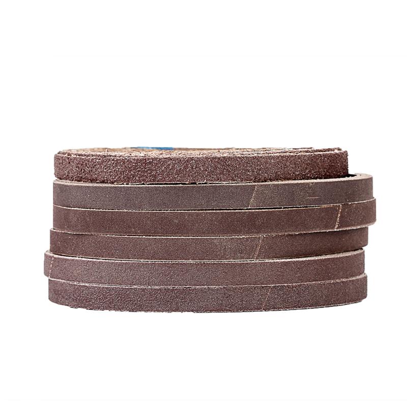 120PCS 330x10mm Sanding Belts Abrasive Belts for 3/8" Air Belt Sander Air Angle Grinder Grinding Machine Polishing Grinding Belt