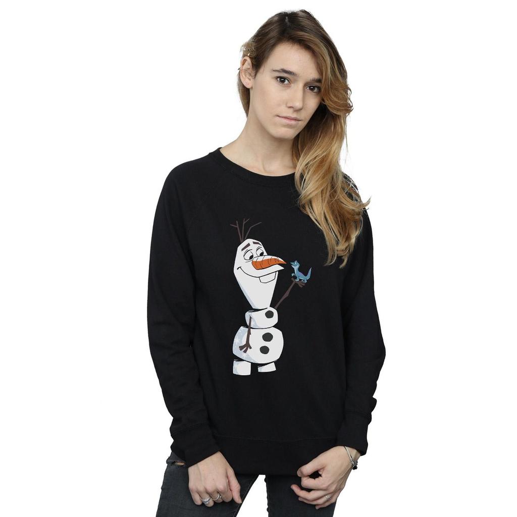 Disney Womens/Ladies Frozen 2 Olaf And Salamander Sweatshirt