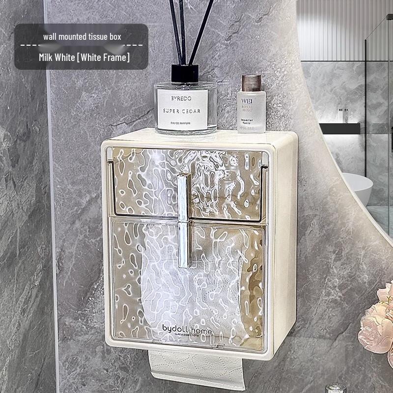 bydoll Wall-Mounted Bathroom Tissue & Roll Paper Holder