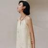 Laengsseon Ls_Tassel Floral Halterneck Dress