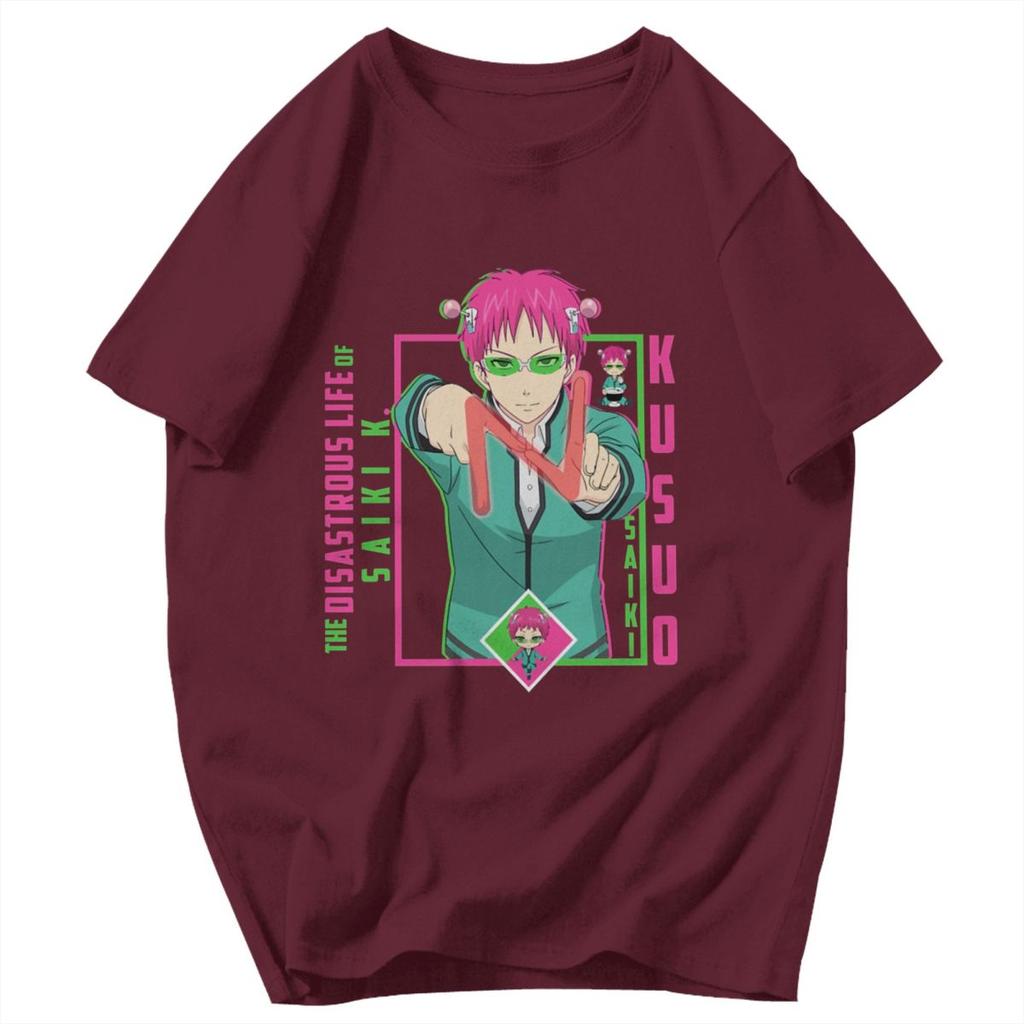 Men T Shirt The Disastrous Life Of Saiki K Saiki Kusuo Pops Y2K Graphic Quality Unisex Tops T Shirts