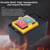 For Electrical Safety CNC Button Switch Flame-Retardant Housing Indicator Light 5.6*4.8*9.0cm High Temperature Resistance