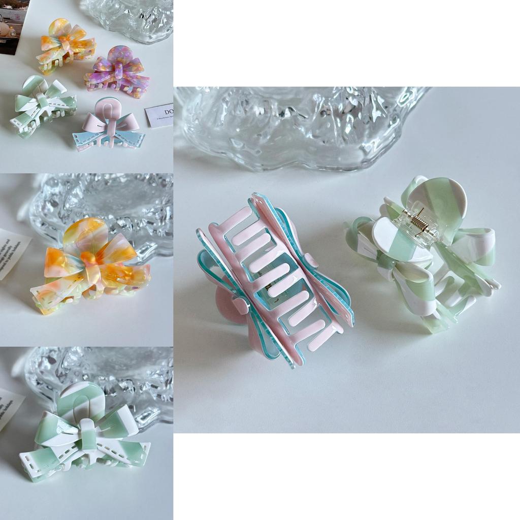 Elegant 8.3cm Acetate French Hair Claw Clip Featuring Beautiful Candy Color Designs